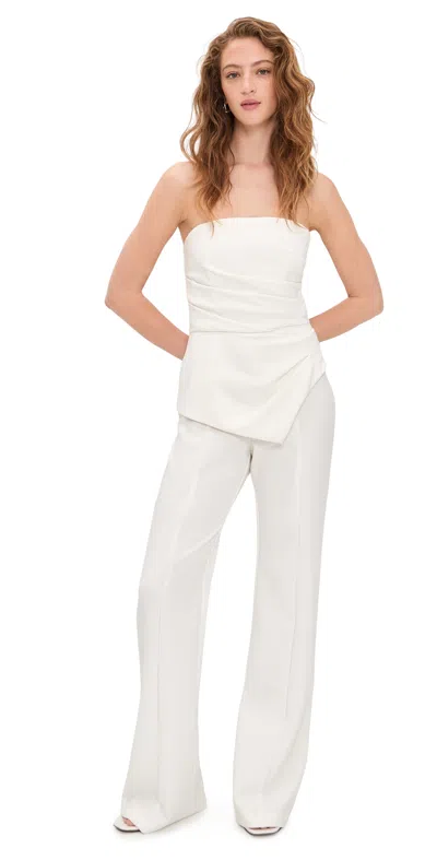 Black Halo Rockie Jumpsuit Porcelain In White