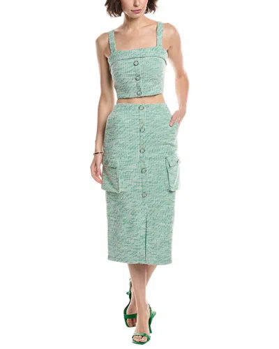 Black Halo Roland 2pc Midi Dress In Green