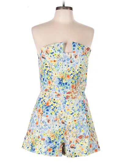 Pre-owned Black Halo Romper In Blue