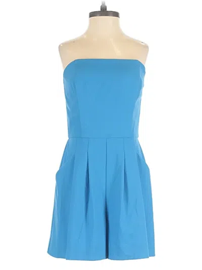 Pre-owned Black Halo Romper In Blue