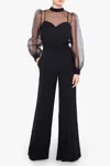 Black Halo Rosalie Wide Leg Jumpsuit In Obsidian Charm In Black