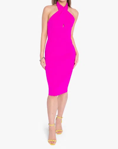 Black Halo Samara Sheath Dress In Vibrant Pink