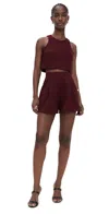 Black Halo Sanibel 2 Piece Romper Heroine In Burgundy