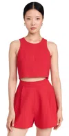 Black Halo Sanibel 2 Piece Romper Wildfire