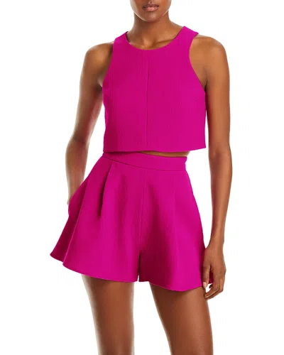 Black Halo Sanibel Sleeveless Top & Shorts In Vibrant Pink