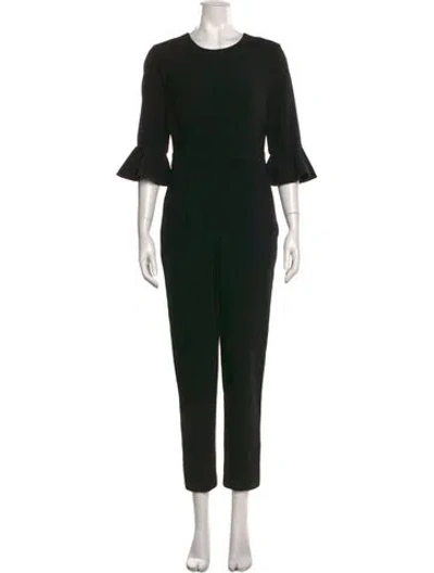 Pre-owned Black Halo Scoop Neck Jumpsuit In Black