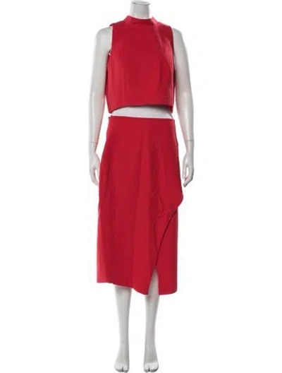 Pre-owned Black Halo Skirt Set In Pink