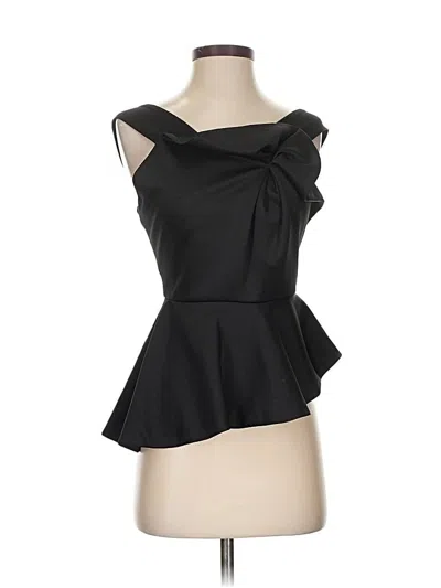 Pre-owned Black Halo Sleeveless Blouse In Black