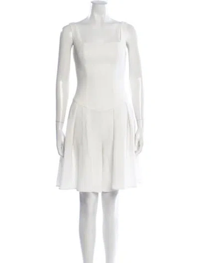 Pre-owned Black Halo Square Neckline Jumpsuit In Neutral