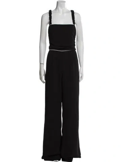 Pre-owned Black Halo Square Neckline Jumpsuit W/ Tags In Black