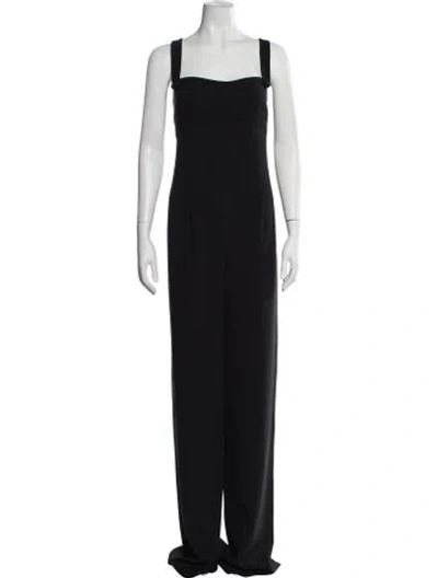 Pre-owned Black Halo Square Neckline Jumpsuit W/ Tags In Black