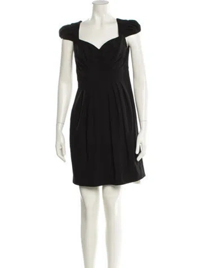 Pre-owned Black Halo Square Neckline Mini Dress W/ Tags In Black