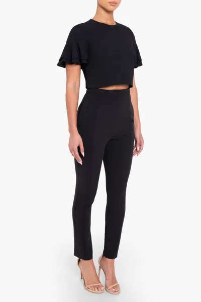 Black Halo Syon Two Piece Jumpsuit In Black