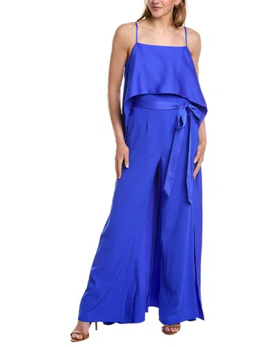 Black Halo Women's Valeria Paneled Jumpsuit In Vibrant Blue