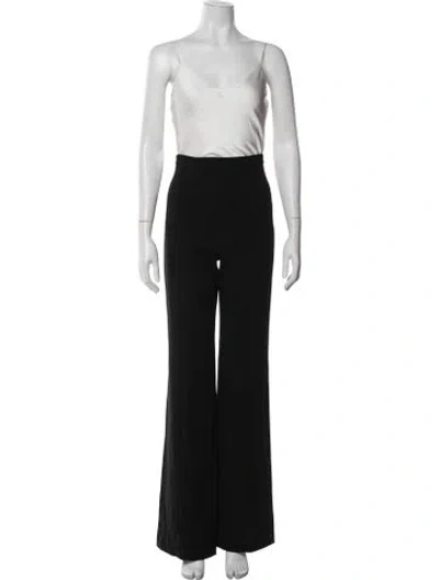 Pre-owned Black Halo V-neck Jumpsuit In Black