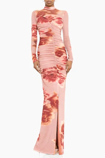Black Halo Wendy Gown In Pink