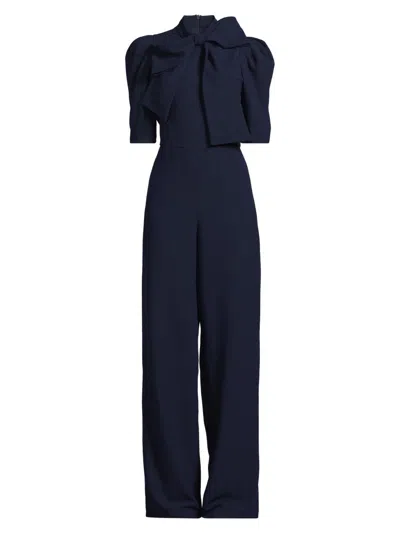 Black Halo Women's Ara Crepe Jumpsuit In Blue