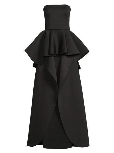 Black Halo Avenia Gown In Black