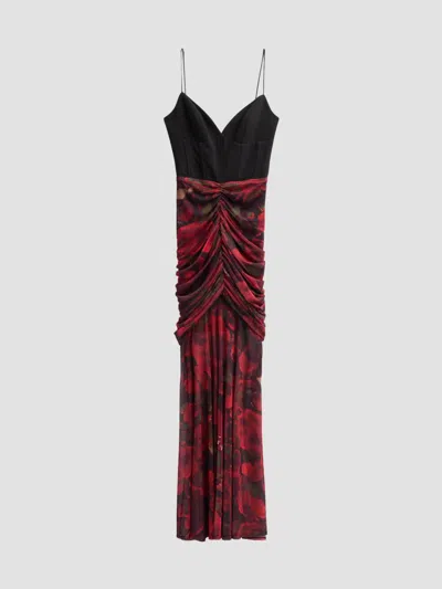 Black Halo Azura Floral Maxi Dress In Black