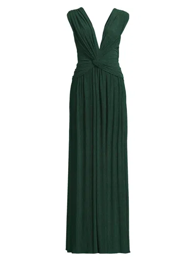 Black Halo Eliora Sleeveless Gown In Green