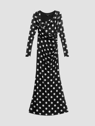 Black Halo Women's Lazul Polka Dot Maxi Dress In Black