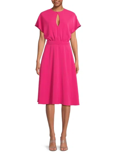 Black Halo Women's Lovewick Dolman-sleeve Midi-dress In Pink