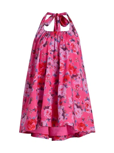 Black Halo Women's Lovie Floral Minidress In Pink