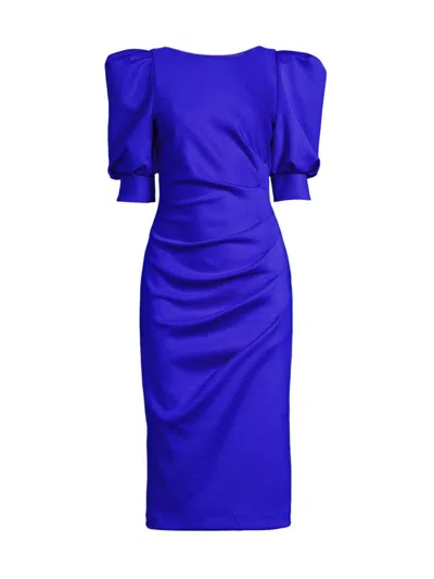Black Halo Women's Zella Scoopback Cocktail Dress In Vibrant Blue