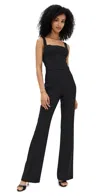 Black Halo Zorach Square Neck Jumpsuit In Black