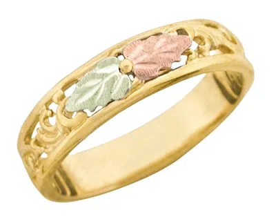Pre-owned Black Hills Gold 10k  Lace Ladies Ring Size 4 - 13