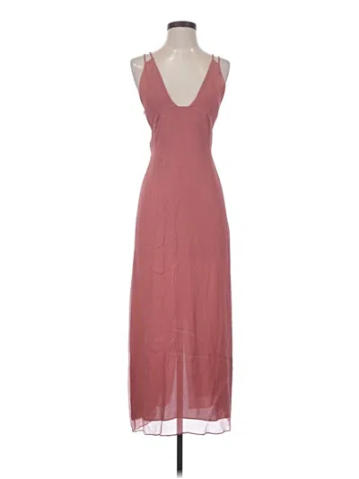 Pre-owned Black Iris Casual Dress In Burgundy
