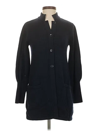 Pre-owned Black Iris Wool Cardigan Sweater In Black