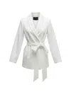 Black Label Belted Wrap-around Jacket In Multi