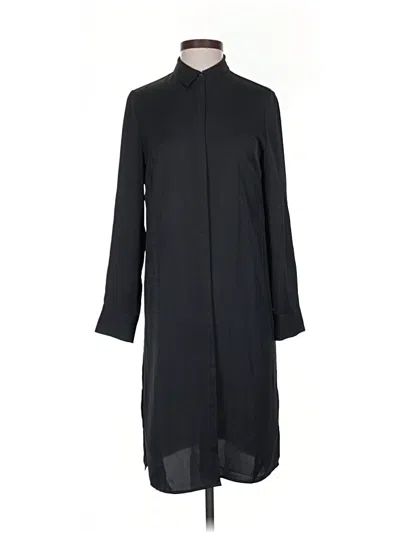 Pre-owned Black Label By Chico's 3/4 Sleeve Blouse In Black