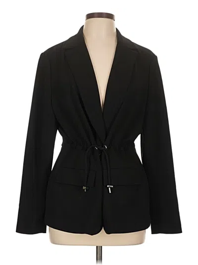 Pre-owned Black Label By Chico's Blazer Jacket In Black