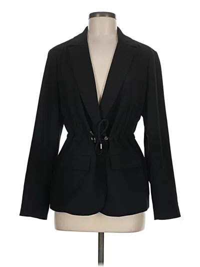Pre-owned Black Label By Chico's Blazer Jacket In Black