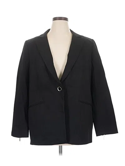 Black Label By Chico's Blazer Jacket In Black