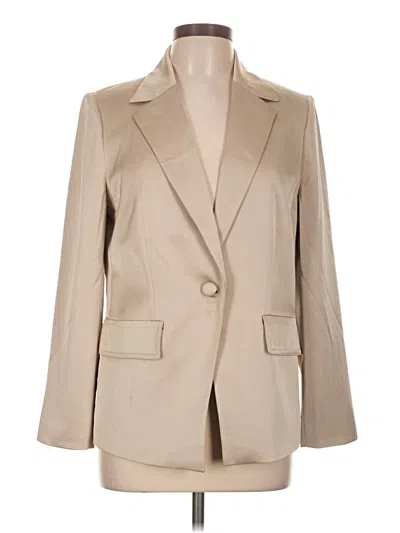 Pre-owned Black Label By Chico's Blazer Jacket In Tan