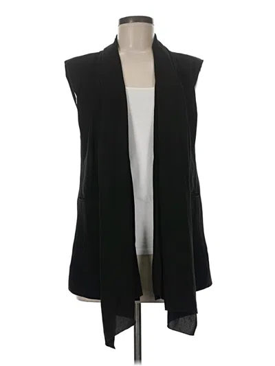 Pre-owned Black Label By Chico's Cardigan Sweater In Black