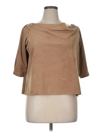 Pre-owned Black Label By Chico's Cardigan Sweater In Brown