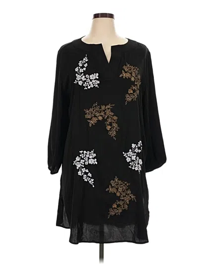 Pre-owned Black Label By Chico's Casual Dress In Black