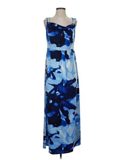 Pre-owned Black Label By Chico's Casual Dress In Blue