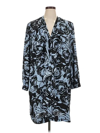 Pre-owned Black Label By Chico's Casual Dress In Blue