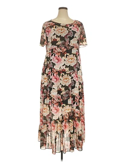 Pre-owned Black Label By Chico's Casual Dress In Brown