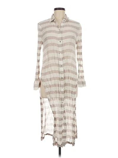 Pre-owned Black Label By Chico's Casual Dress In Ivory