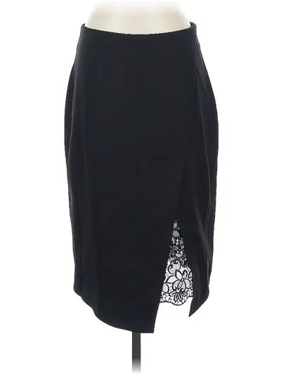Pre-owned Black Label By Chico's Casual Skirt In Black