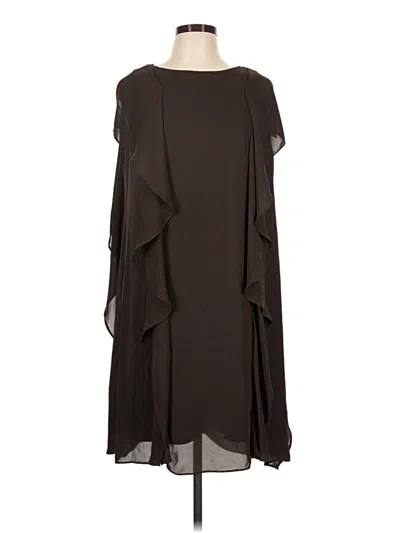 Pre-owned Black Label By Chico's Cocktail Dress In Brown