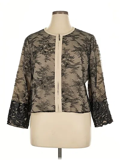 Pre-owned Black Label By Chico's Jacket In White