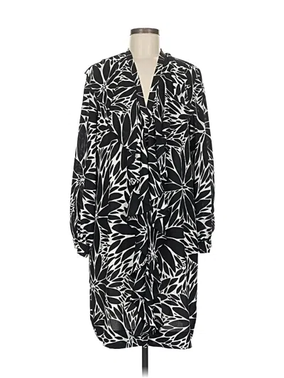 Pre-owned Black Label By Chico's Kimono In Black