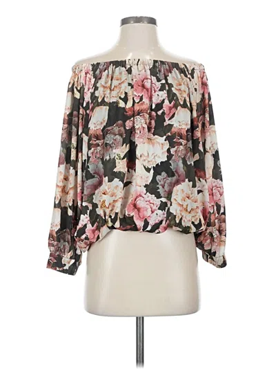 Pre-owned Black Label By Chico's Long Sleeve Blouse In Black